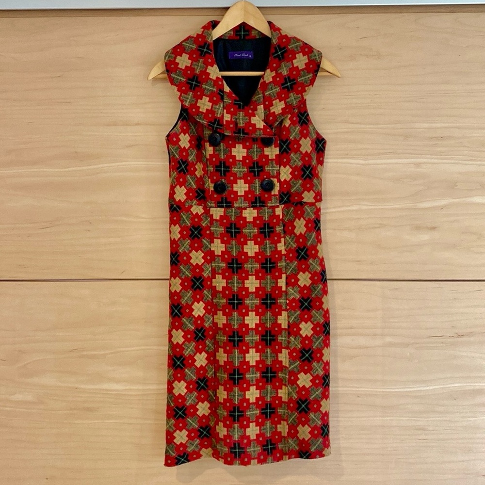 Red, yellow, black Vintage inspired dress by Final Touch